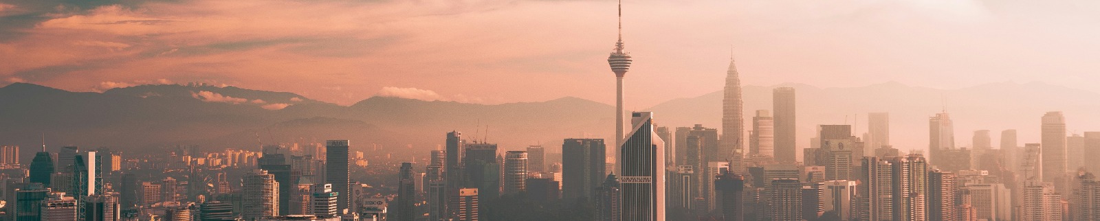 Kuala Lumpur skyline at sunset